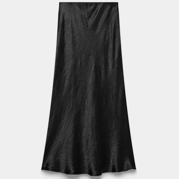 Aritzia Babaton Slip Satin Maxi Skirt Black Size 00 - Picture 5 of 12
